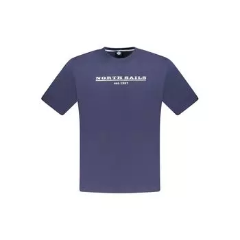 Синяя хлопковая мужская футболка North Sails