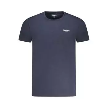Синяя хлопковая мужская футболка Pepe Jeans, синий