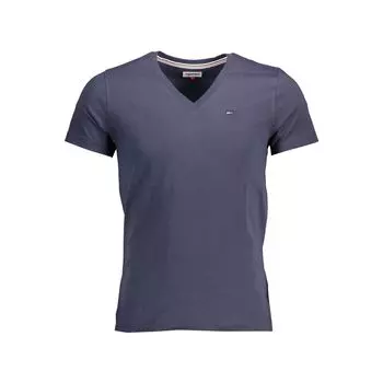 Синяя хлопковая мужская футболка Tommy Hilfiger
