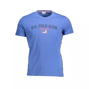 Синяя хлопковая мужская футболка U.S. Polo Assn.