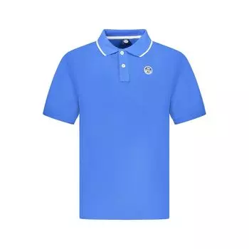 Синяя хлопковая мужская рубашка поло North Sails