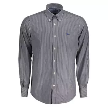 Синяя хлопковая рубашка Harmont & Blaine