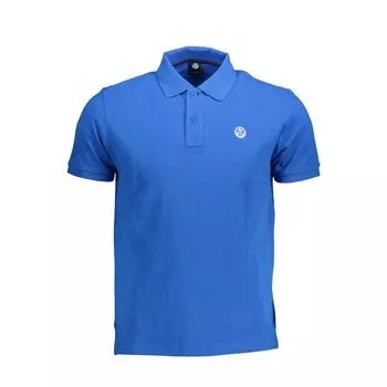 Синяя хлопковая рубашка-поло North Sails, синий