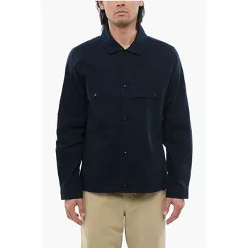 Синяя хлопковая рубашка Woolrich, Blue