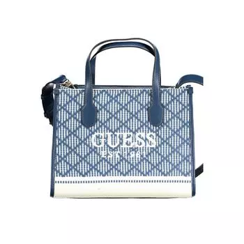 Синяя хлопковая сумочка Guess Shoes