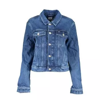 Синяя хлопковая женская куртка Tommy Hilfiger