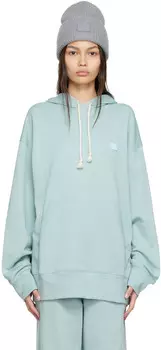 Синяя худи из органического хлопка Acne Studios