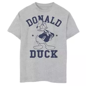 Синяя и белая футболка Disney's Donald Duck для мальчиков 8–20 лет с графическим рисунком Angry Pose Portrait Disney