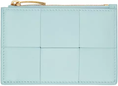 Синяя кассета для ключей, держатель для карт Bottega Veneta