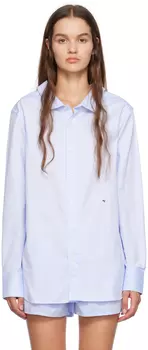 Синяя классическая рубашка из шамбре HommeGirls