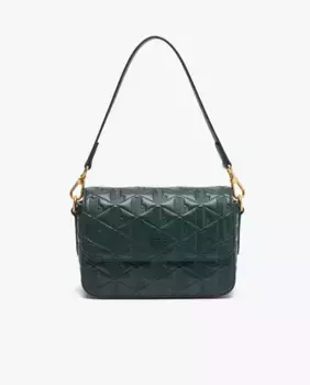 Синяя кожаная сумка через плечо Maheki Lacoste