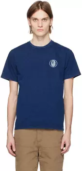 Синяя культурная футболка BAPE