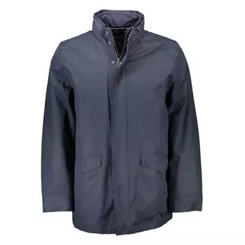 Синяя куртка из полиэстера Gant, синий
