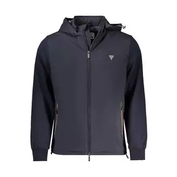 Синяя куртка из полиэстера Guess Shoes