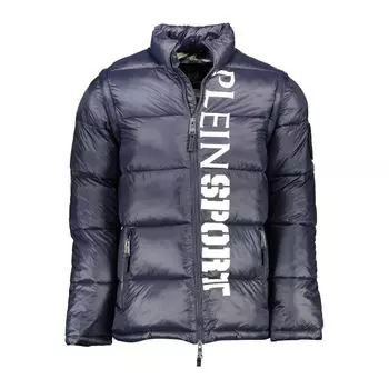 Синяя куртка из полиэстера Plein Sport, синий