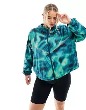 Синяя куртка с принтом Nike Icon Clash