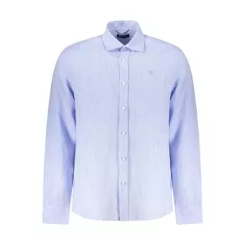 Синяя льняная рубашка North Sails, синий