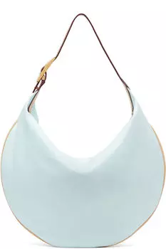 Синяя лакированная сумка-шар Tory Burch