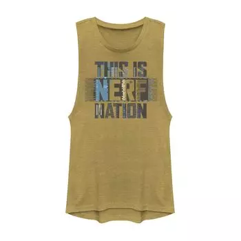 Синяя майка с мышцами Glitch "This Is Nerf Nation" для юниоров Licensed Character