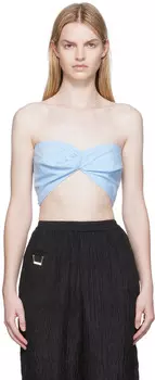 Синяя майка Twist Silk Laundry