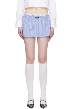 Синяя мини-юбка-боксер HommeGirls