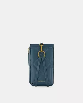 Синяя мягкая сумка для мобильного телефона и кошелек для монет Tintoretto, синий