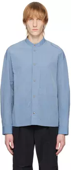 Синяя мятая рубашка LE17SEPTEMBRE