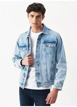 Синяя мужская джинсовая куртка Regular Fit L222685-XT TRUCKER Riders By Lee, синий