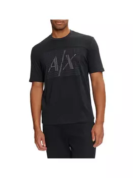 Синяя мужская футболка Armani Exchange