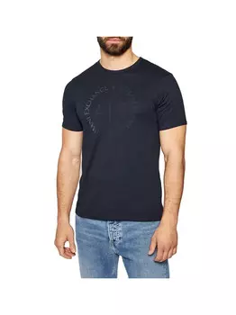 Синяя мужская футболка Armani Exchange