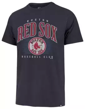 Синяя мужская футболка Boston Red Sox '47 с двойным заголовком Cooperstown Franklin