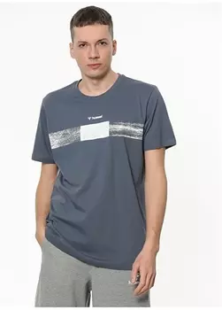 Синяя мужская футболка Hummel
