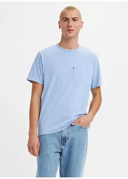 Синяя мужская футболка Levis