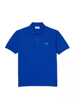 Синяя мужская футболка-поло classic fit l.12.12 Lacoste