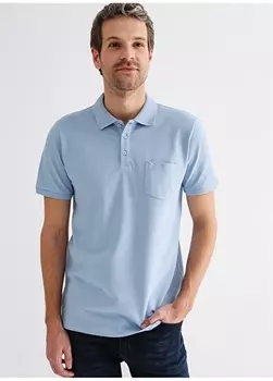 Синяя мужская футболка-поло Fabrika Comfort