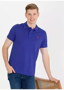 Синяя мужская футболка-поло GTP04IY023 U.S. Polo Assn., синий