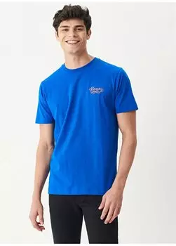 Синяя мужская футболка с круглым вырезом стандартного кроя L222679-400 Riders By Lee, синий
