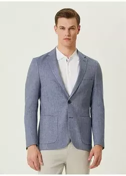Синяя мужская куртка Slim Fit 1090647 Network, синий