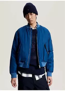 Синяя мужская куртка Slim fit Tommy Hilfiger