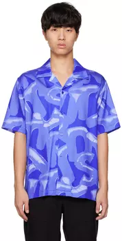 Синяя мужская рубашка Saturdays NYC