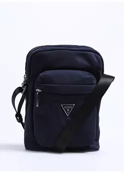 Синяя мужская сумка-мессенджер Guess