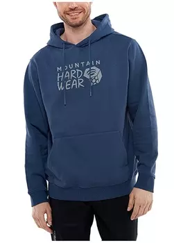 Синяя мужская толстовка с воротником с капюшоном Mountain Hardwear