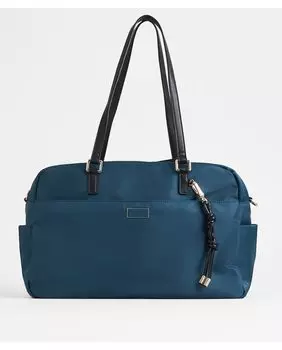 Синяя нейлоновая дорожная сумка на молнии PACOMARTINEZ, синий