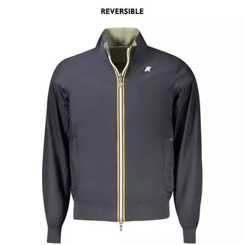 Синяя нейлоновая мужская куртка K-Way, синий