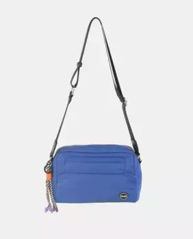 Синяя нейлоновая сумка через плечо с мягкой подкладкой и молнией Kbas