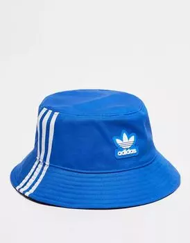 Синяя панама с тремя полосками adidas Originals