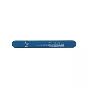 Синяя пилочка для ногтей, 2-сторонняя, зернистость 220/220, Peggy Sage