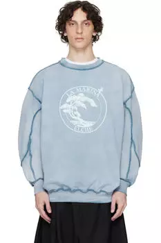 Синяя пляжная толстовка ABRA