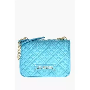 Синяя полиэтиленовая сумка через плечо Moschino, Blue