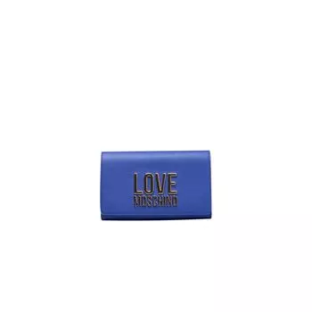 Синяя полиэтиленовая женская сумка через плечо LOVE MOSCHINO